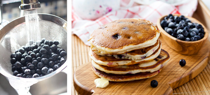 Recipe: Wholewheat blueberry crumpets
