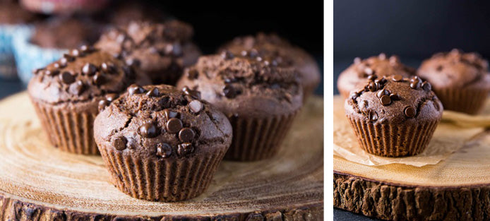 Flourless chocolate muffins