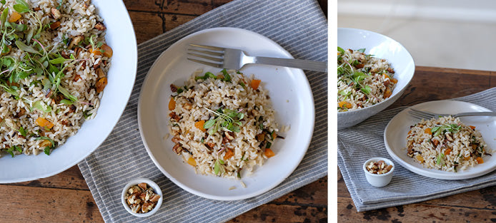 Hearty rice salad