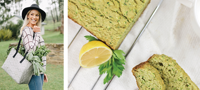 Sweet or savoury baby marrow bread