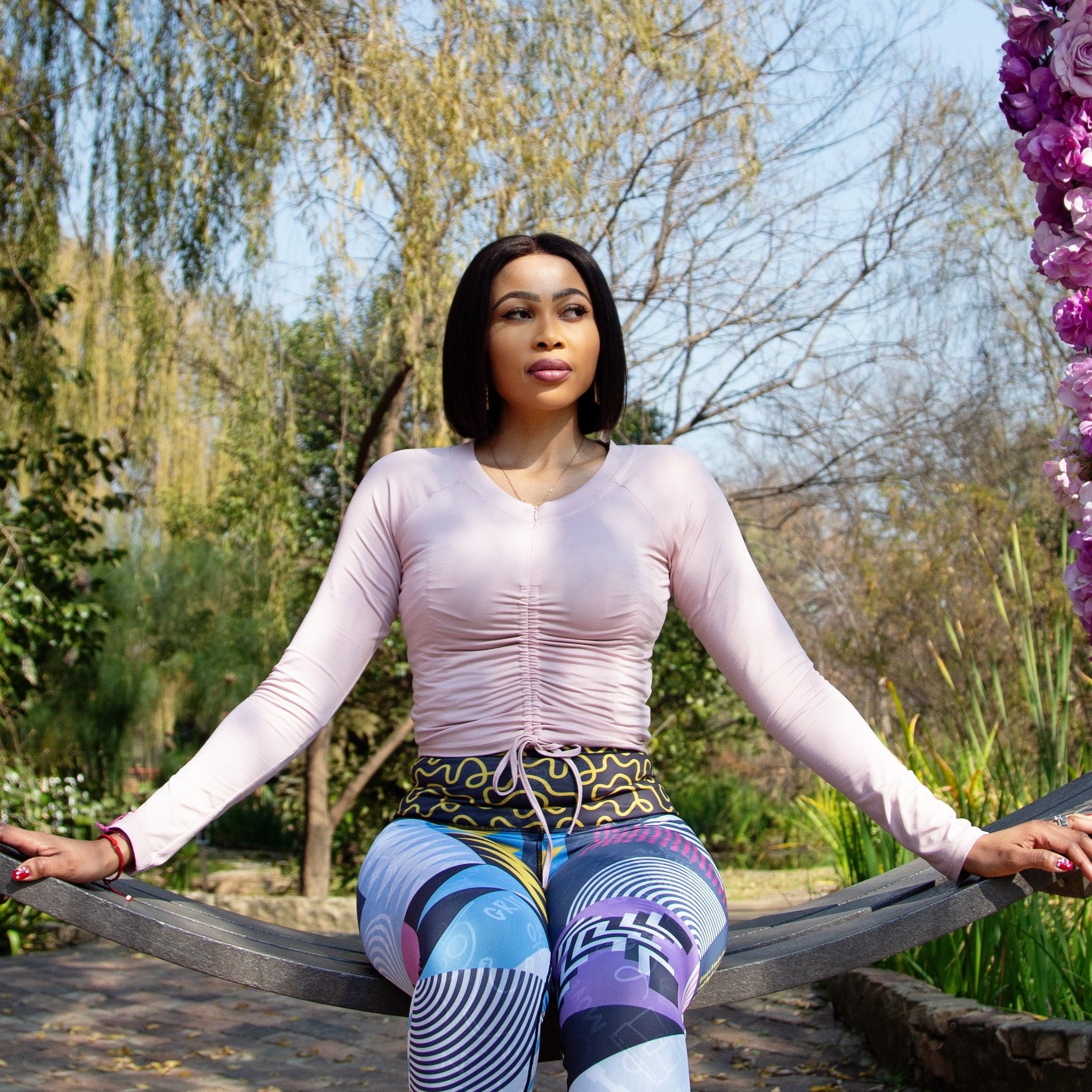 Front Sinch Long Sleeve Zipped Top | Pink – Lisa Raleigh Online Store