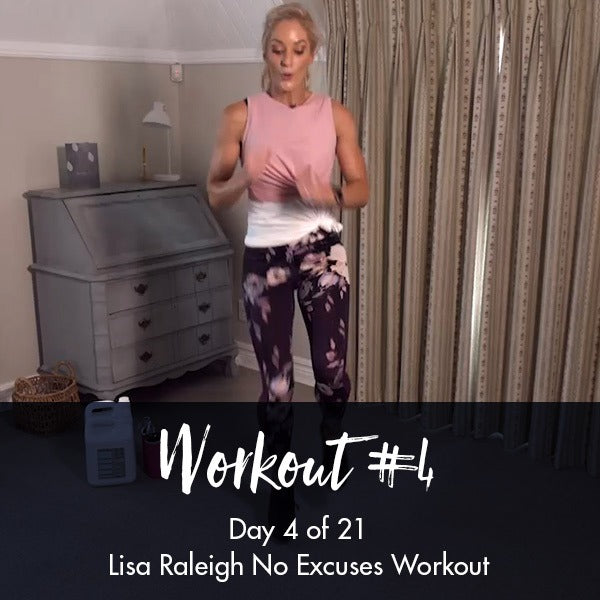 21 Day No Excuses Workout Programme | Day 4 - Lisa Raleigh Online Store