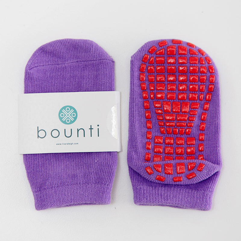 Kids bounti socks | Purple & Red